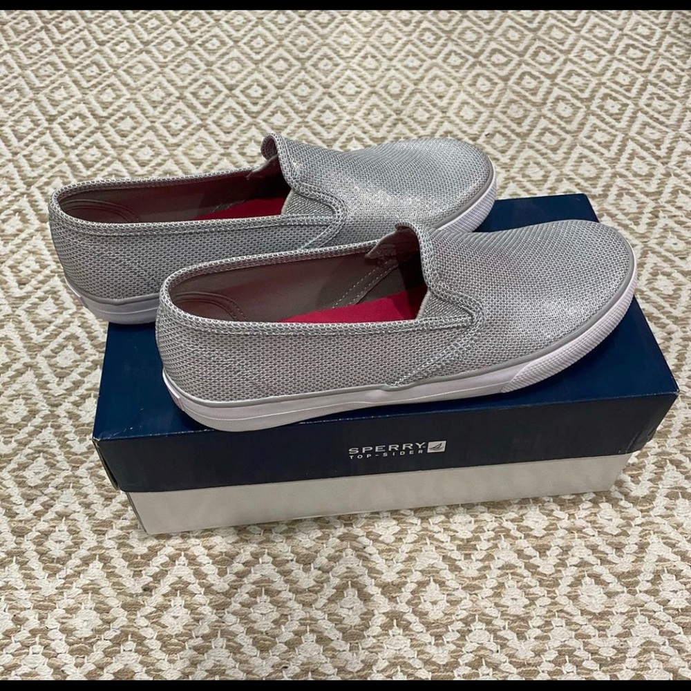 Silver Sperrys - Picture 1 of 2
